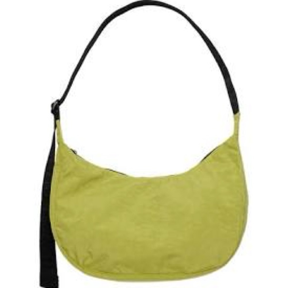 BAGGU Medium nylon crescent bag lemongrass